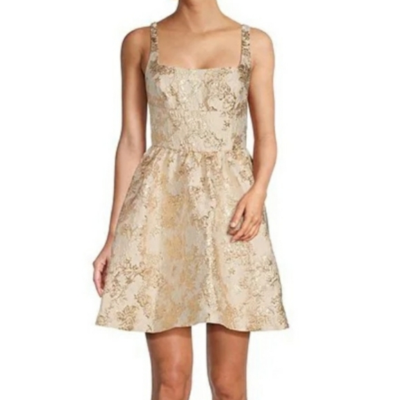 Antonio Melani Felicity Novelty Jacquard Square Neck Dress 12 NWT - Picture 5 of 5